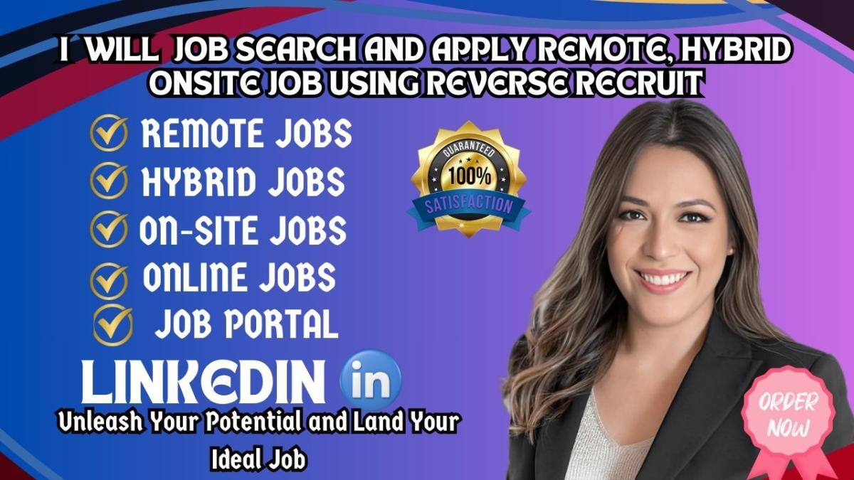 I will search and apply using reverse recruiter to job search job applications