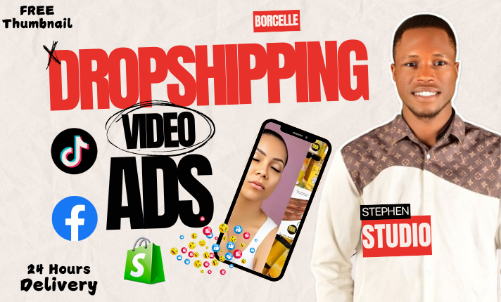 I will create dropshipping video ads or tiktok facebook video ads for amazon products