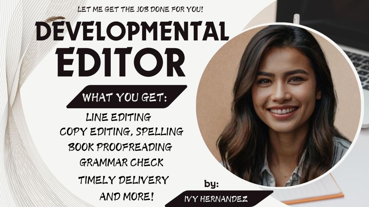 I Will Be Your Developmental Book Editor for Fiction and Nonfiction