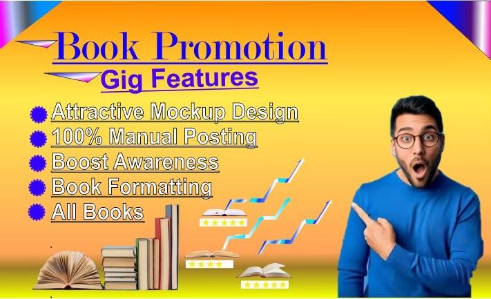 I will provide you an expert book promotion services