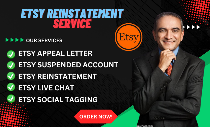 I will etsy account reinstatement etsy suspension appeal letter fast etsy shop recovery