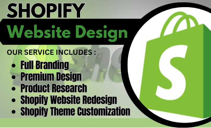 I will build shopify dropshipping store, shopify website redesign