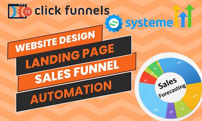 I will build a high converting sales funnel on systeme io, clickfunnels, gohighlevel