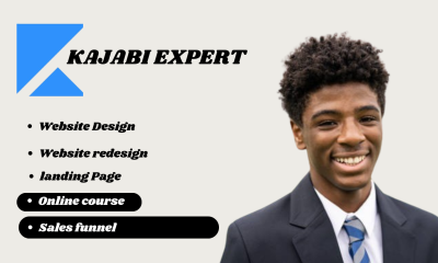 I will design Thinkific online course, Kajabi website, and Thinkific website