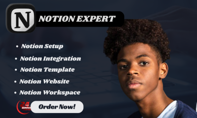 I will be your notion expert notion tutor notion template notion automation formula