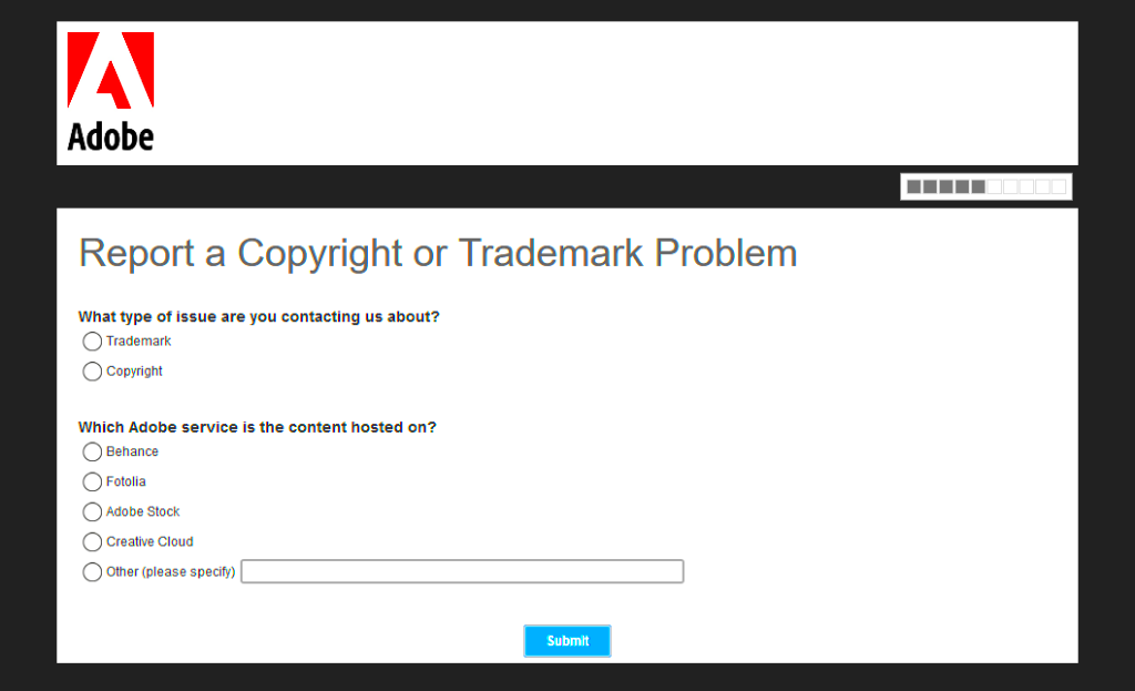 Adobe Stock Copyright Webform Ustels