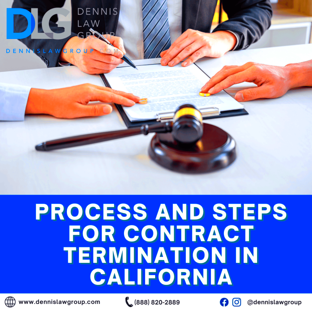 Process and Steps for Contract Termination in California Dennis Law 