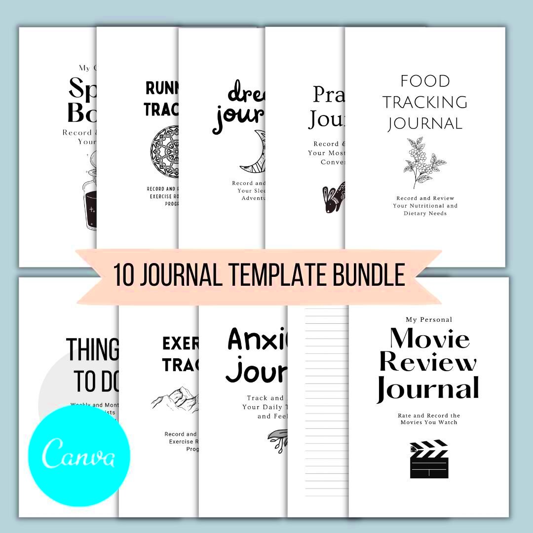 KDP Journal Template Bundle for CANVA Self Publishing Magic