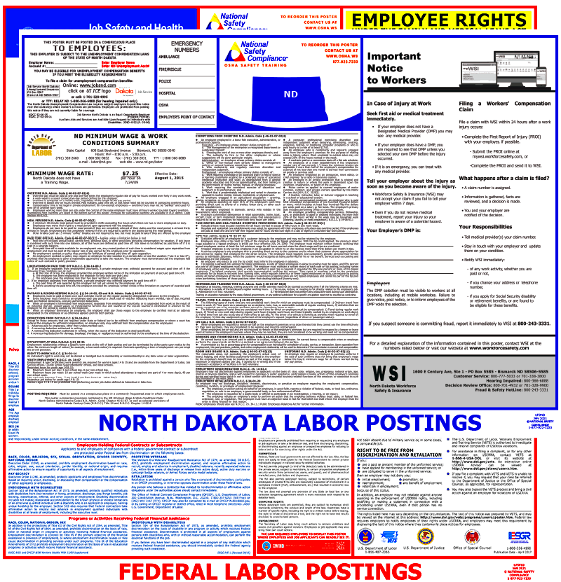 North Dakota Federal Labor Law Poster PDF Download