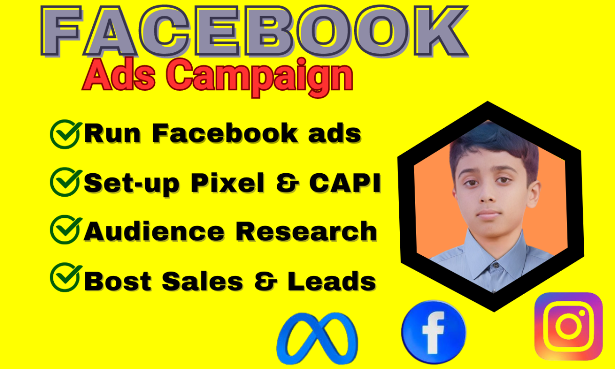 I Will Run Shopify Facebook and Instagram Meta Ads Campaign for Sales and Leads