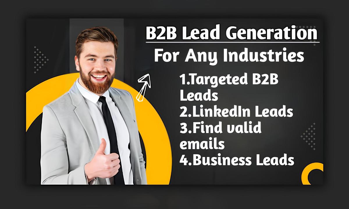 I Will Provide B2B Lead Generation, Email, and Contact Info Lists