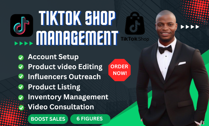 I Will Expertly Set Up Your TikTok Shop, Provide Pro Management, and Affiliate Marketing as Your Top VA