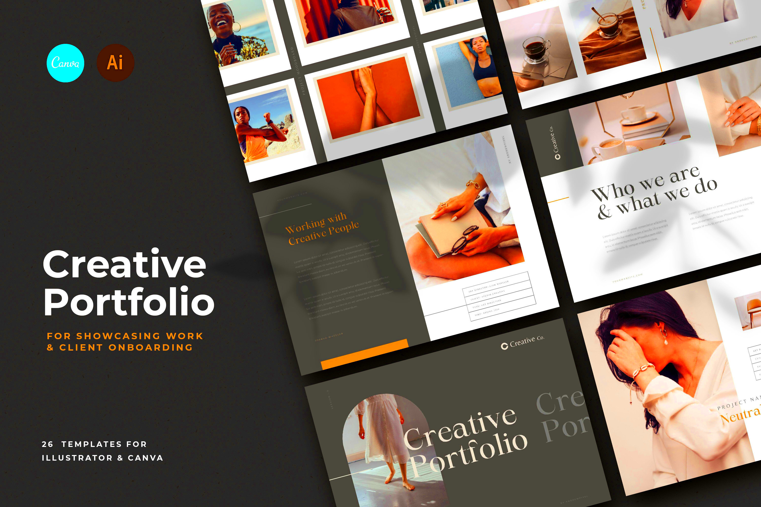 26 CANVA Creative Portfolio Portfolio Presentation Etsy