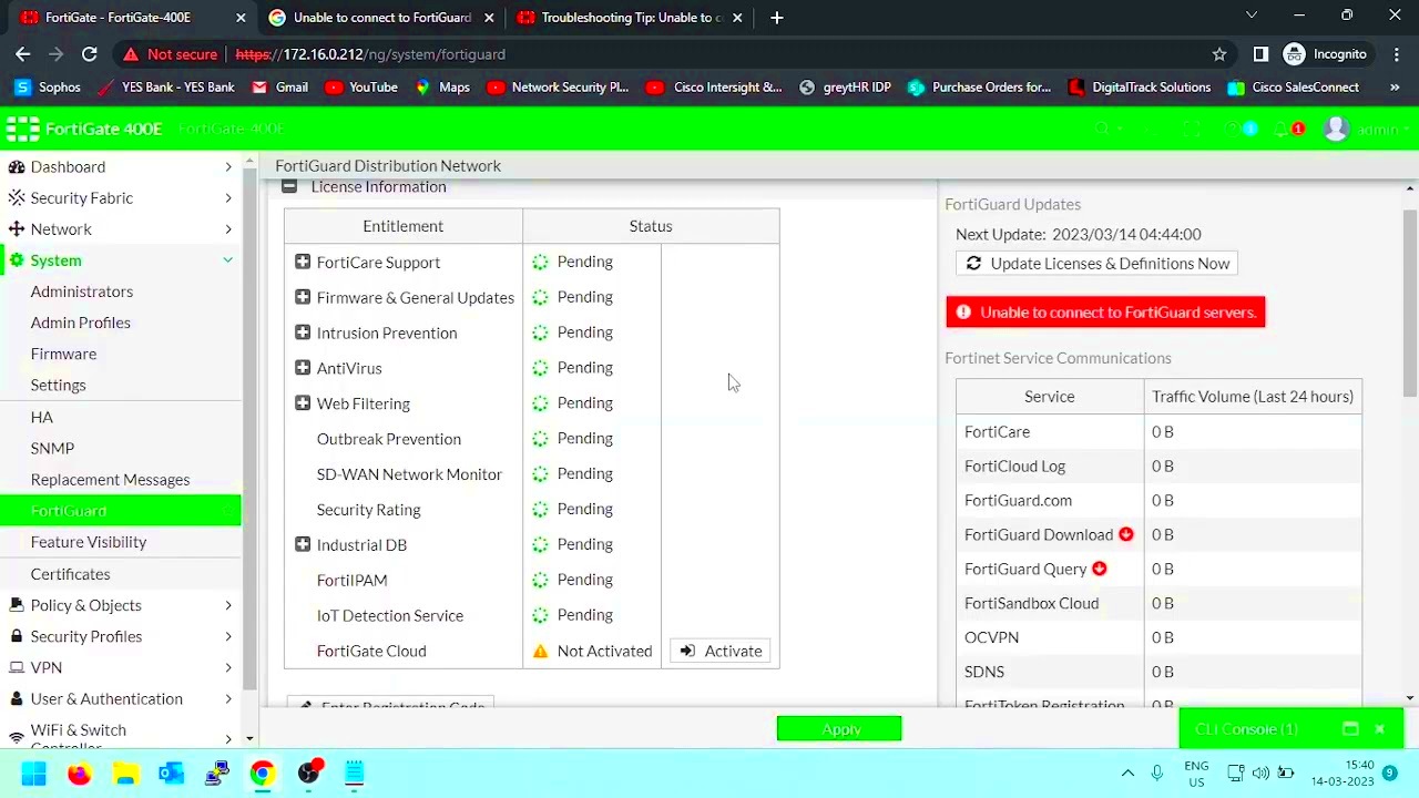 How to Solve Fortiguard Filtering Services Unreachability in Fortigate 