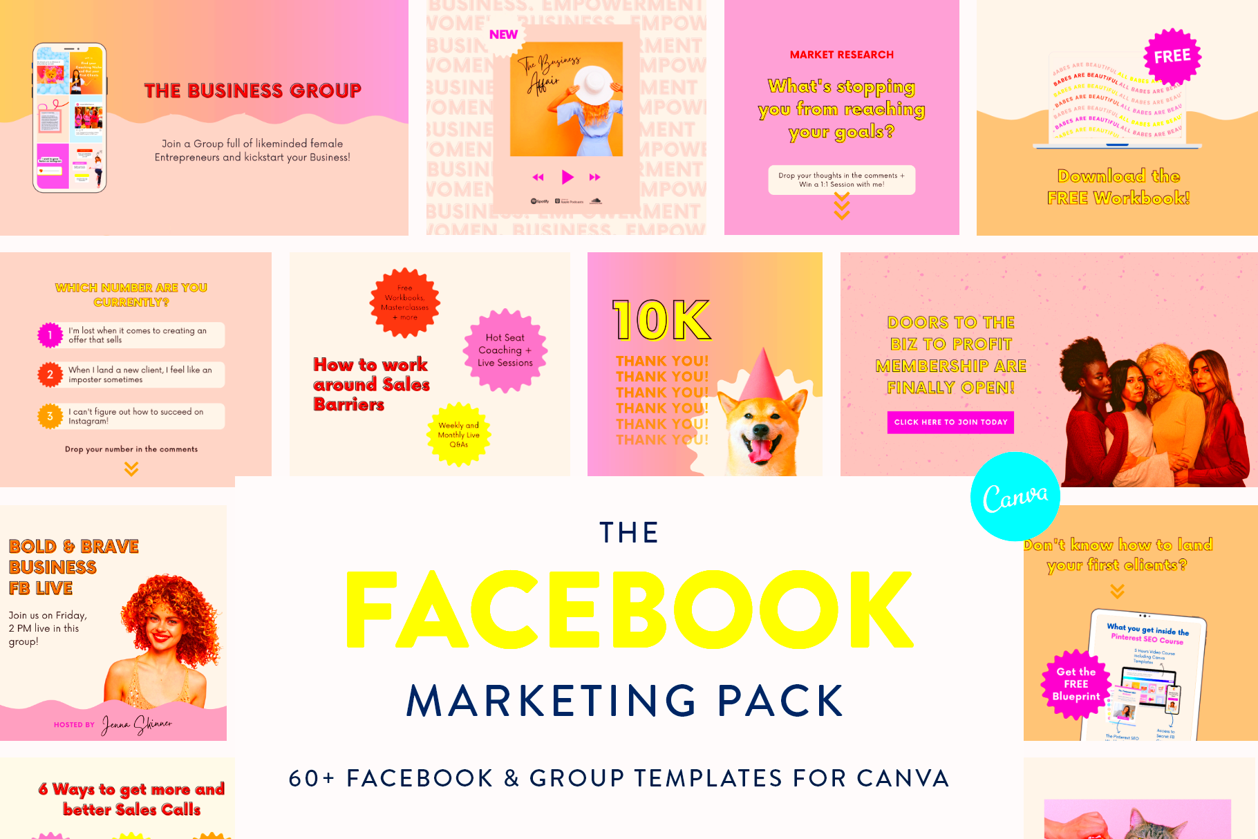 Canva Marketing Templates for Canva Creative Market