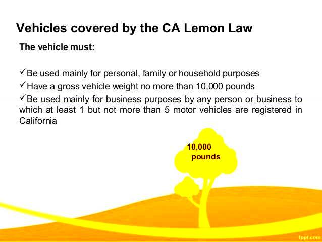 California lemon law