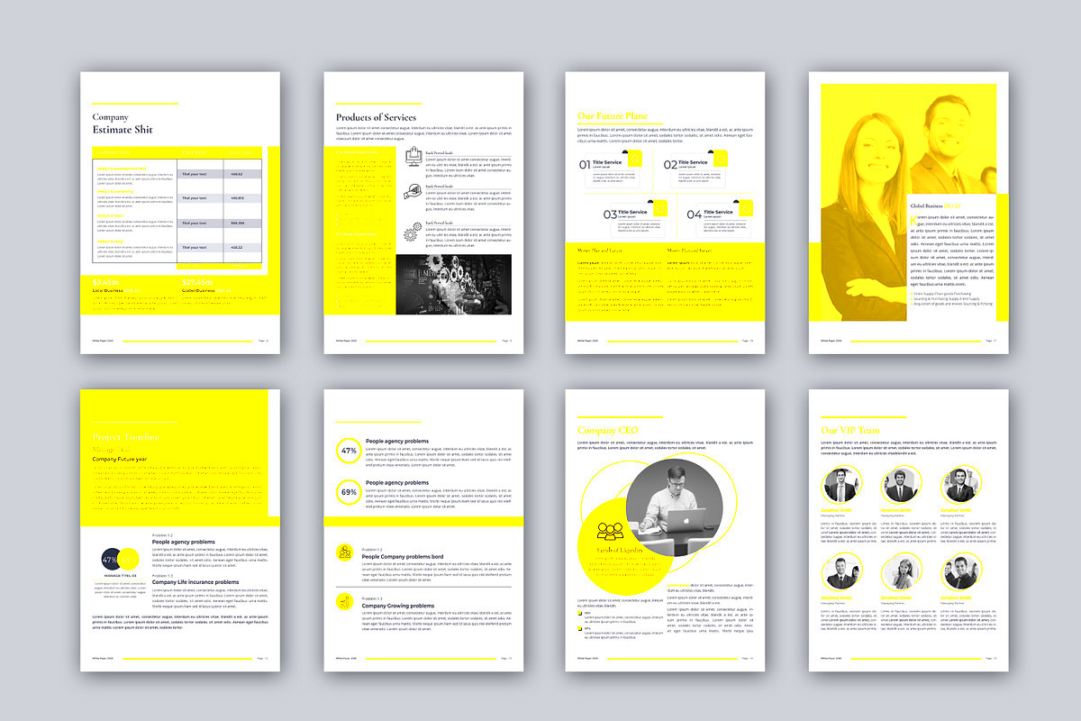 The White Paper Creative Canva Templates Creative Market