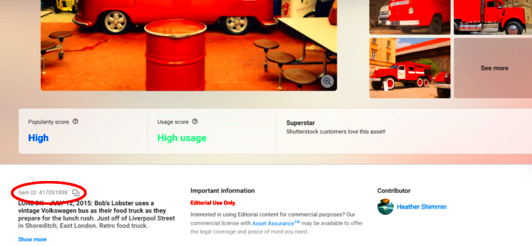 HOW TO LOCATE THE ID NUMBER OF A SHUTTERSTOCK IMAGE Heather Shimmin 
