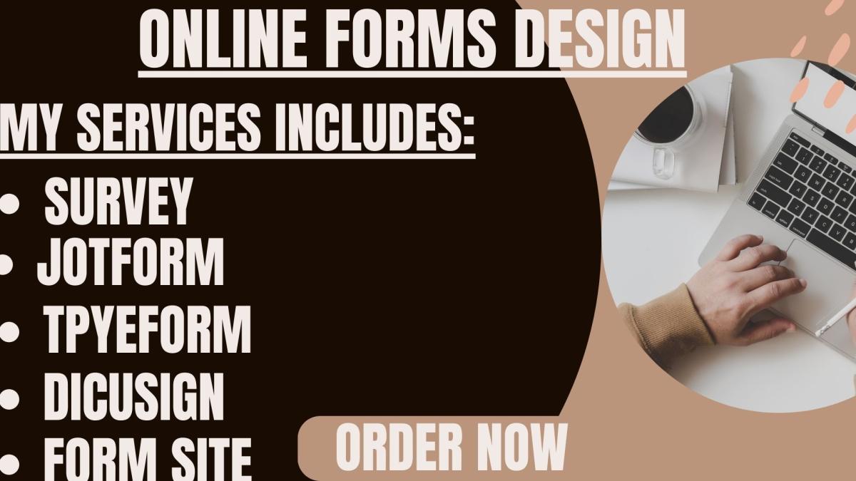 I Will Create JotForm, TypeForm, Google Form, Cognito Form, Surveys, FormStack, and DocuSign