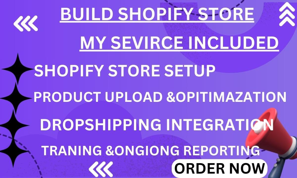 I Will Build a Shopify Store, Website, and Optimize SEO for Your Dropshipping Business