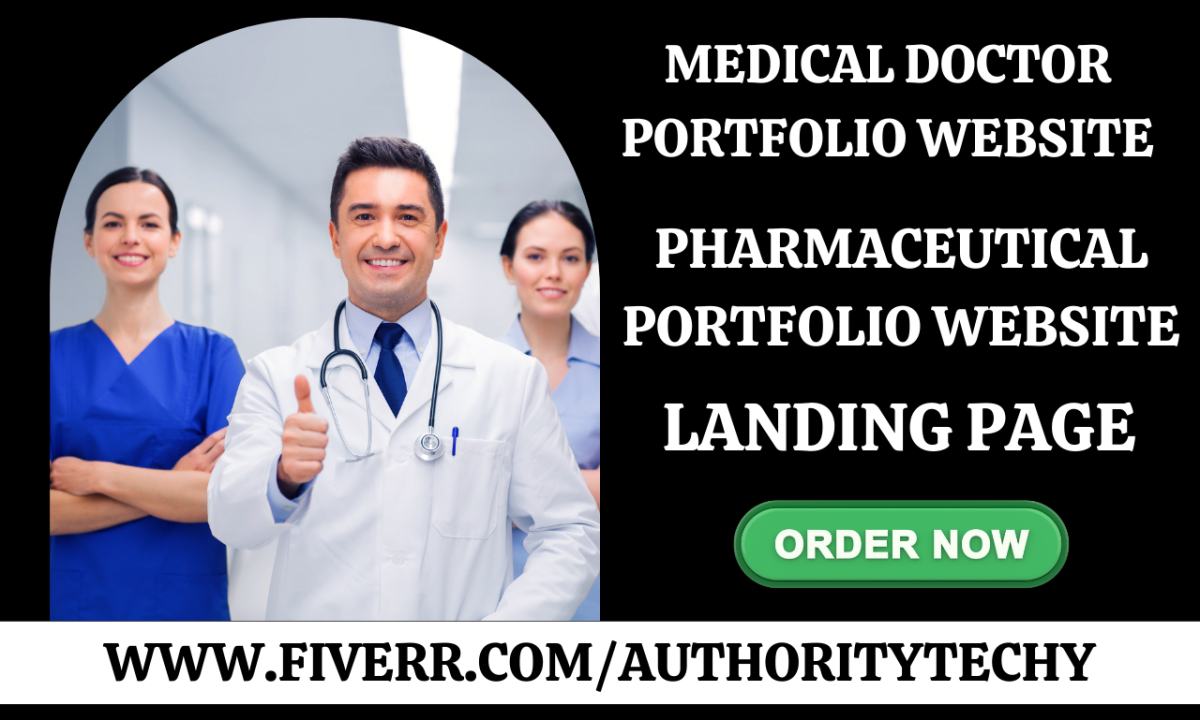 Design the Best Medical Doctor Portfolio & Healthcare Pharmaceutical Website