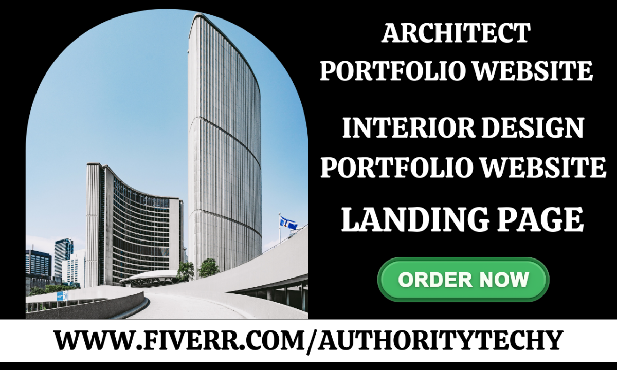 Design Architecture Portfolio Website & Interior Design Business Portfolio Website