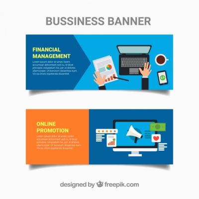 Flat Business Banner Set – Free Stock Photo, Download Free