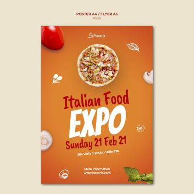 Pizza Flyer Template Concept – Free Download