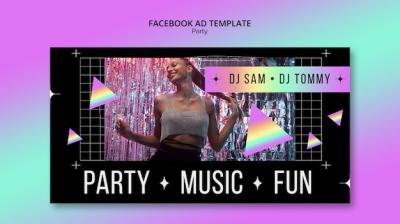 Gradient Fun Party Facebook Template – Free Download