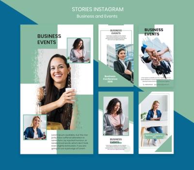 Instagram Stories Template for Business Events – Free Download