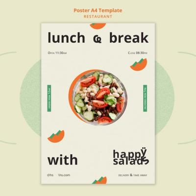 Restaurant Poster Template – Free Download