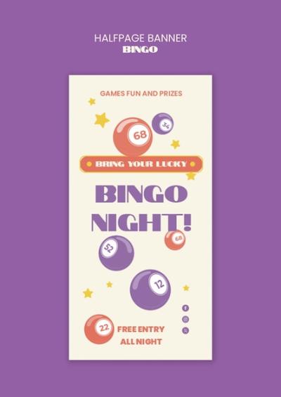 Bingo Template Design – Download Free Stock Photo