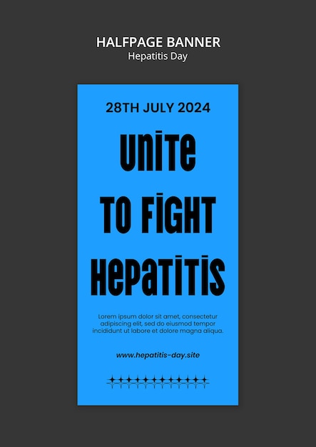 Hepatitis Day Template Design – Download Free Stock Photo