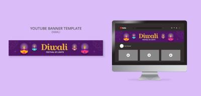 Flat Design Diwali Template – Free Download, Download Free Stock Photo