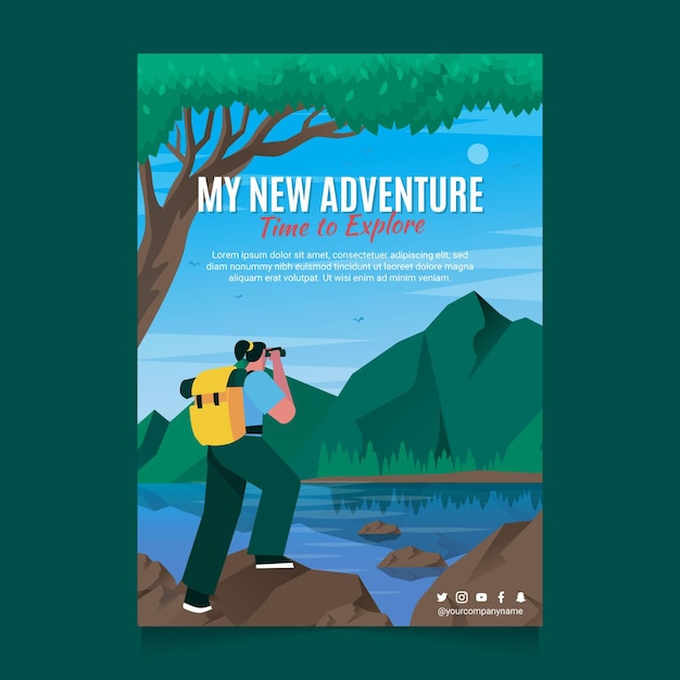 Adventure Vertical Flyer Template – Free Download