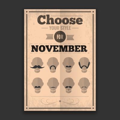 Retro Movember Poster – Free Download