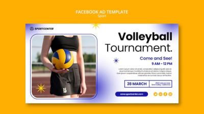 Gradient Sport Concept Facebook Template – Free Download