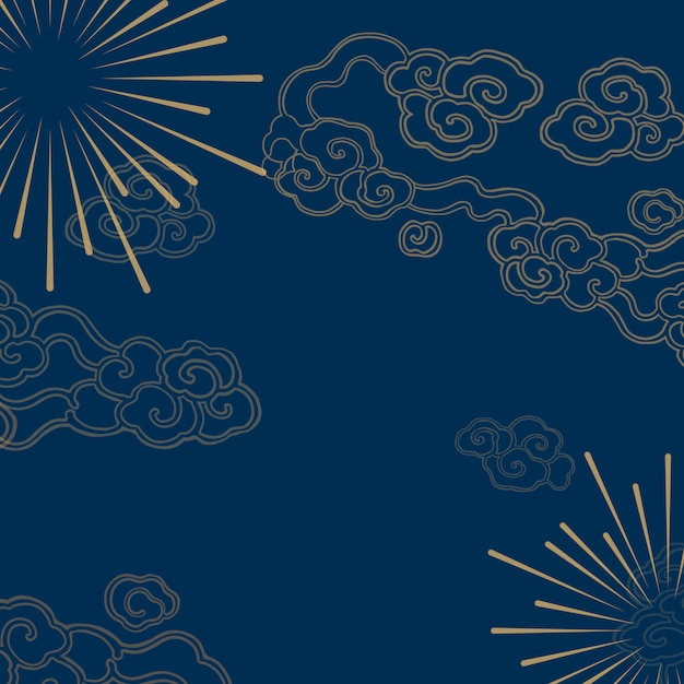 Chinese New Year Celebration Mockup Illustration – Free Download