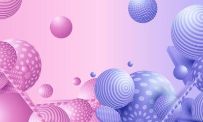 Multicolored Decorative Balls – Abstract Vector Illustration for Free Download