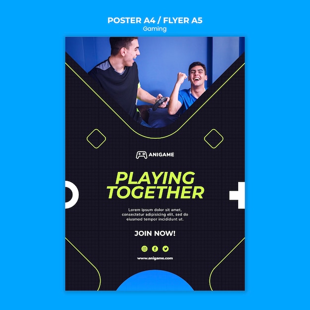 Gaming Concept Flyer Design – Free Download