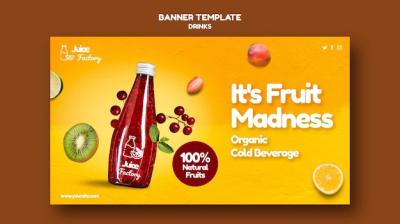 Drinks Offer Banner Template – Free Download