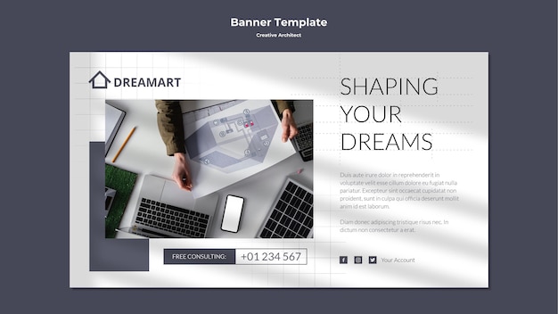 Creative Architect Banner – Free Download