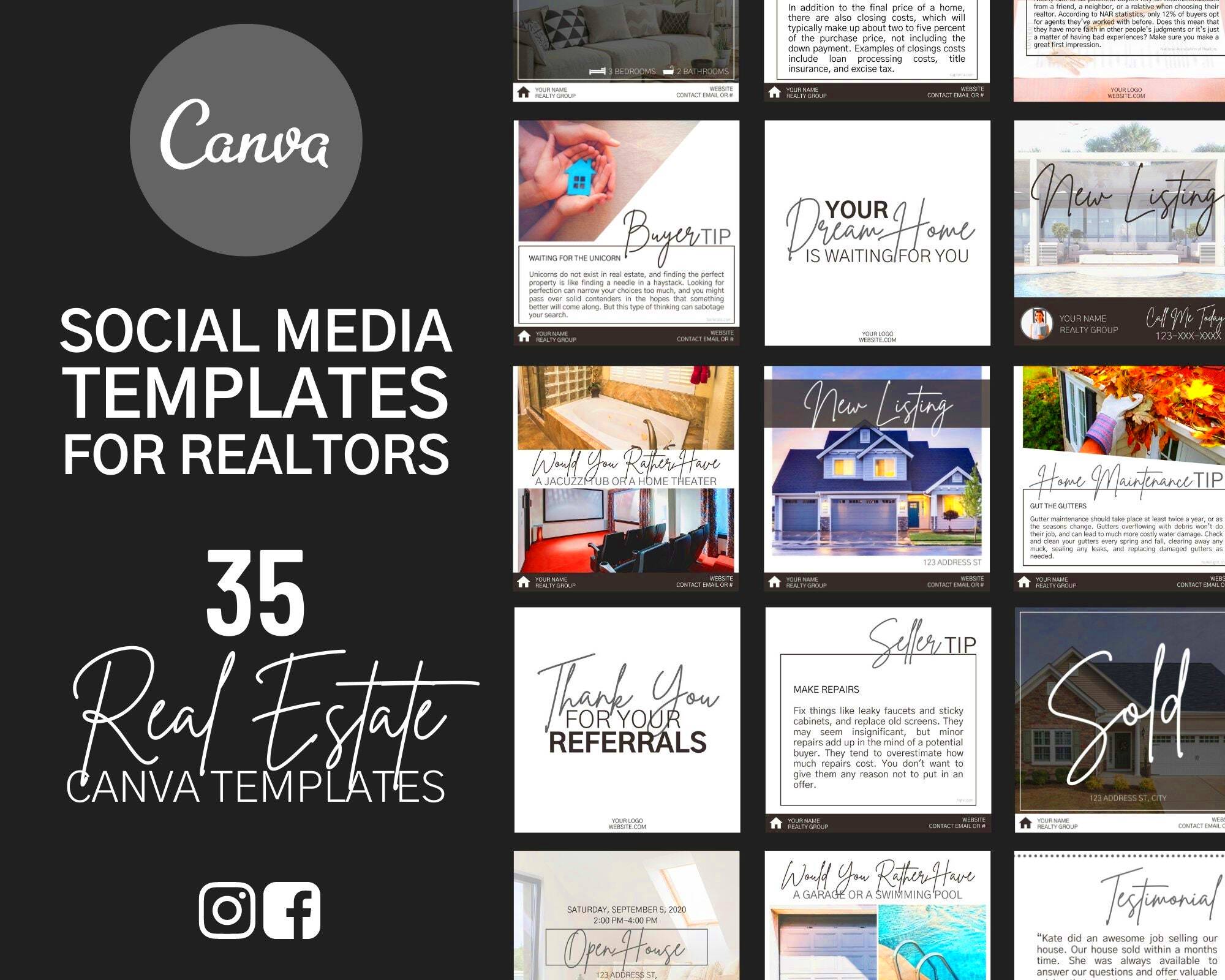 Canva Real Estate Templates