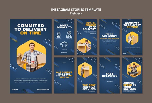 Delivery Service Instagram Stories – Free Stock Photo for Download