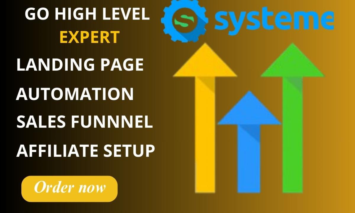 I Will Design an Expert GoHighLevel Website and Systeme.io Sales Funnel