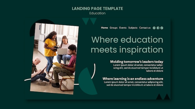 Stunning Education Template Design – Free Download