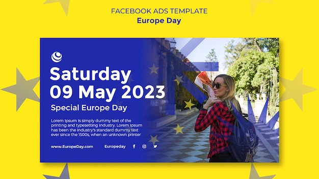 Europe Day Template Design – Free Download