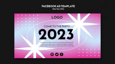 New Year Celebration Facebook Template – Free Download