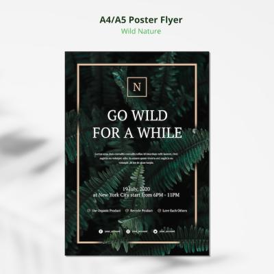 Wild Nature Concept Poster Flyer – Download Free Stock Photo