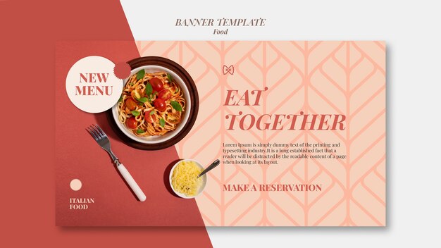 Homemade Pasta Banner Template – Free Download